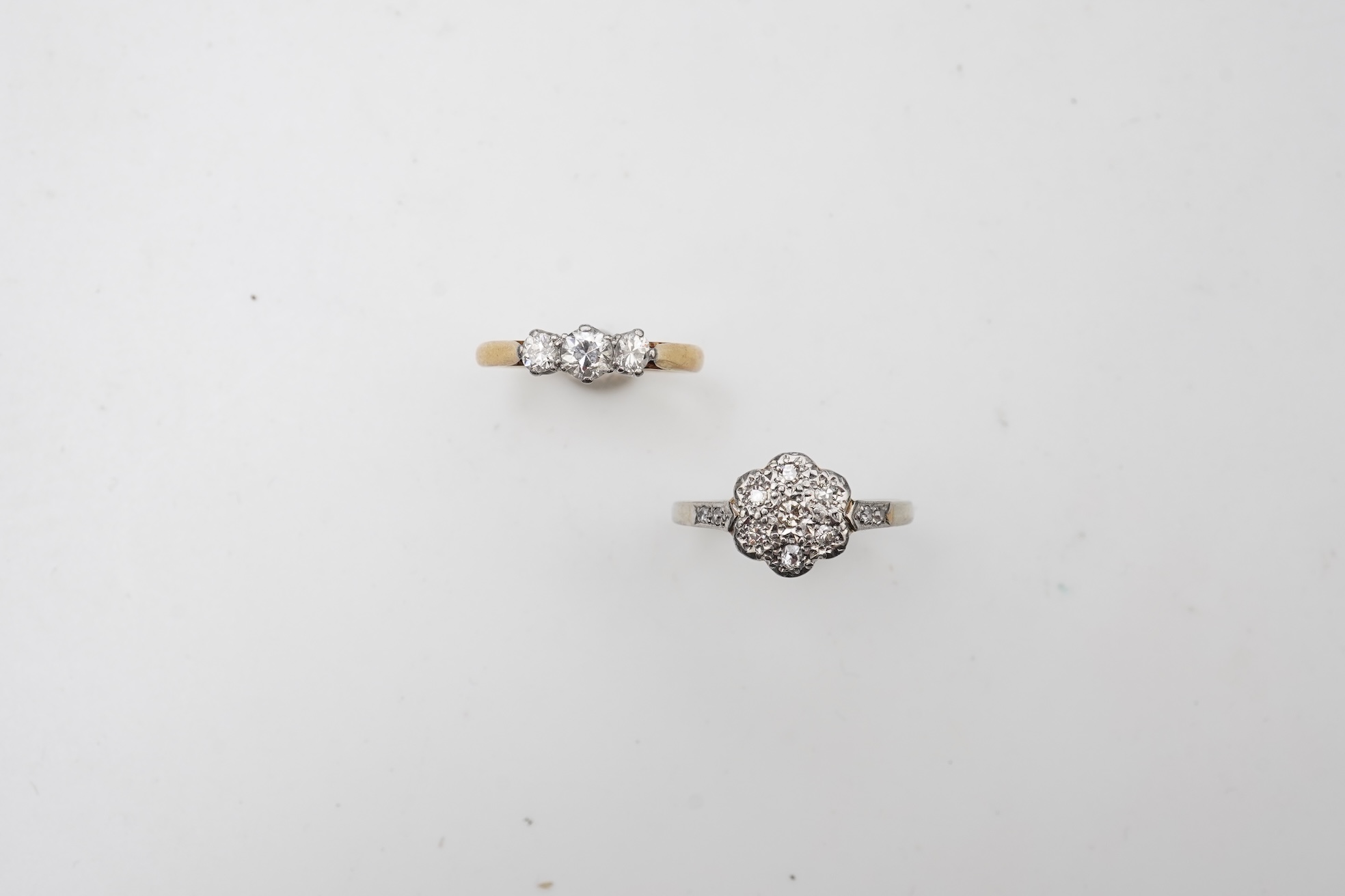 Two diamond rings
